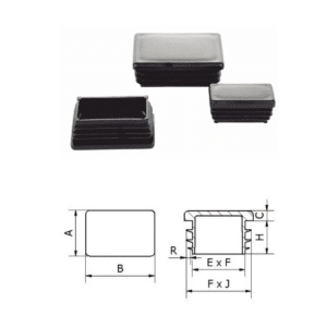 Krytky plastové obdélníkové