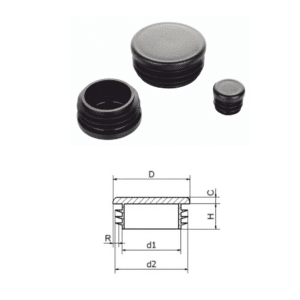 Plastové krytky kruhové