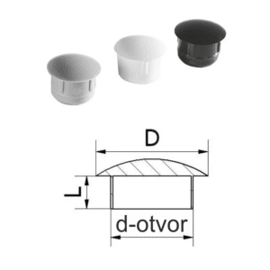 Záslepky do otvorů, materiál polyetylén