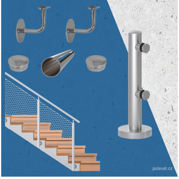 nerezové zábradlí, zábradlí na schody, madlo zábradlí, zábradlí na terasu