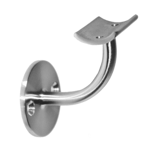 Držák madla na stěnu na trubku ø 42,4 mm, broušená nerez K320 / AISI304