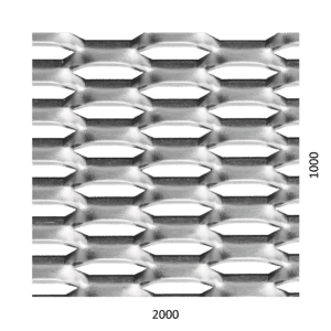 Tahokov Al, kosočtvercové oko, mostík: 5mm, 2000x1000x2mm