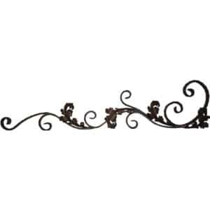 Kovářský ornament H 1350 x L 310mm, 30 x 8 mm