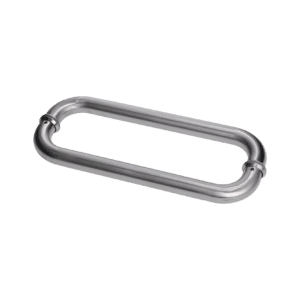 Nerezové madlo na dvere (325mm / ø 25mm), na sklo 8-12mm, brúsená nerez K320 /AISI304