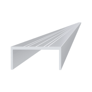 U profil 50 x 22 x 6000 mm, hliník, bez povrchové úpravy