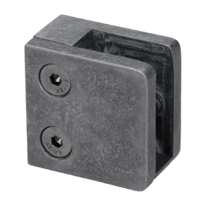 ZAMAK svorka skla plochá (45x45x27 mm) materiál: slitina AL/ ZN, bez povrchové úpravy (možnost lakování)