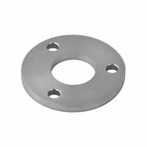 Kotevní plotna (ø 100x6 mm) na trubku ø 42,4 mm (otvor ø 42,6 mm), nerez broušená K320 / AISI304