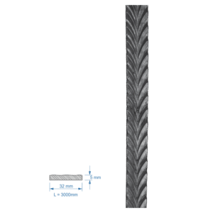 Vzorovaná pásovina 32 x 5 mm, délka 3m