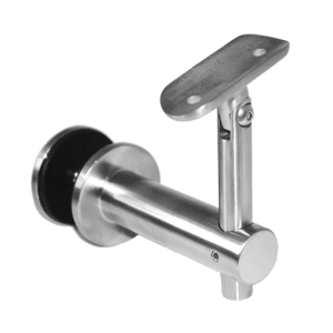 Držák madla s kloubem na trubku ø 42.4mm, broušená nerez K320 / AISI304