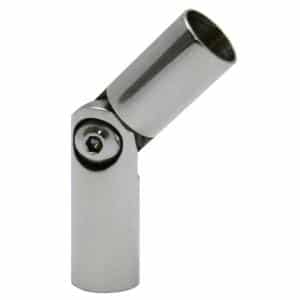 Spoj nastavitelný ø 12mm (0-100 °) s kloubem, leštěná nerez / AISI304