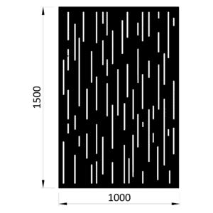 Plech, vzor 8312, 1000x1500x2,0mm, bez povrchové úpravy