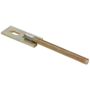 Kotvení na plotové dílce, M12, délka 185mm, šířka 30, délka 5, žlutý pozink