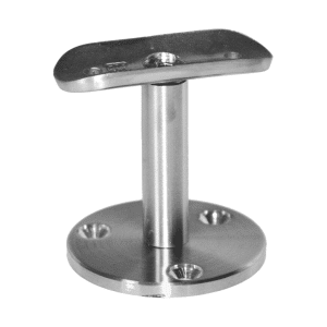 Držák madla na trubku ø 42.4mm, broušená nerez K320 / AISI304
