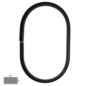 Ovál 14 x 6 mm, 120 x 200 mm