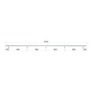 Nerez madlo AISI316 (3750mm) BRUS, ø 42.4mm