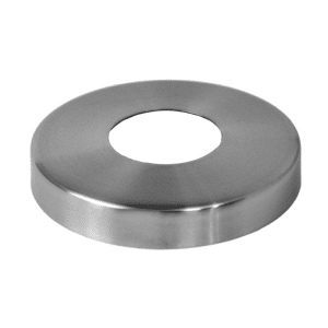 Kryt příruby (ø 105/20 mm) na trubku ø 42,4 mm (otvor ø 43 mm), nerez broušená K320 / AISI304