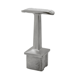 Držák madla pevný na trubku ø 42.4mm (66x82mm), broušená nerez K320 / AISI304