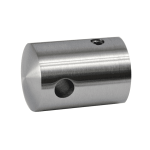 Držák lanka ø5 mm, bez zajištění, plochý (30x22 mm), broušená nerez K320 / AISI304