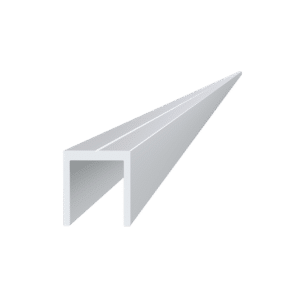 U profil 20,5 x 22 x 6000 mm, hliník, bez povrchové úpravy