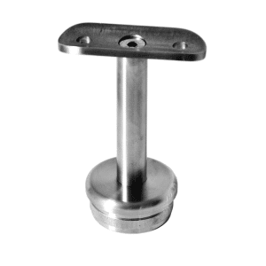 Držák madla pevný na trubku ø 42,4 mm (77x64 mm), broušená nerez K320 / AISI304