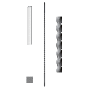 Kovaná tyč TR01, H-1000 mm, 12x12mm