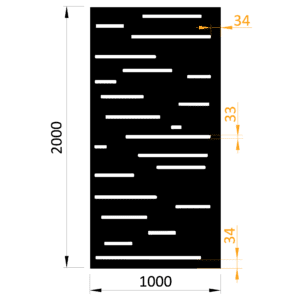 Plech, vzor 8211, 1000x2000x2,0mm, bez povrchové úpravy