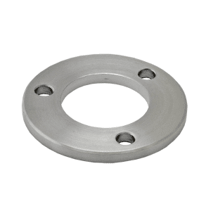 Kotevní deska (ø 80x6 mm) na trubku ø 42,4 mm, (otvor ø 42,6 mm), nerez broušená K320 / AISI304