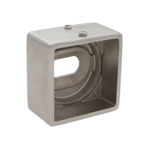 Kotvení boční na madlo / jekl 40x40 mm, broušená nerez K320 / AISI304