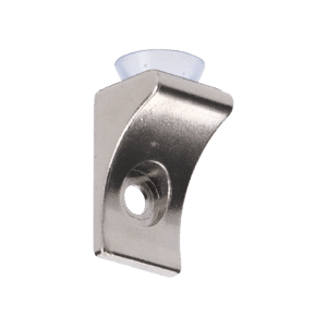 ZAMAK Držák pro skleněné police (15x24x20 mm), materiál: slitina AL/ZN