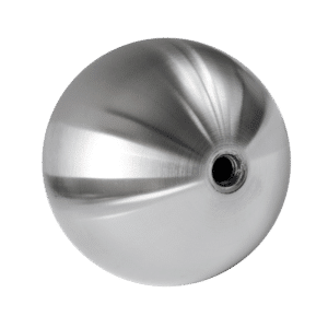 Koule dutá se závitem M8 / ø 70 mm, broušená nerez K320 / AISI304