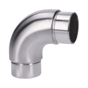 Spojka oblouková 90 ° na trubku ø 42.4mm, broušená nerez K320 / AISI304