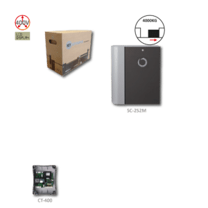 TURBO400 SC-400CS pohon pro posuvnou bránu do 4000 kg, 400 V, 750 W, 3500 N, mag. konc. spínač, pastorek M6, BEZ přijímače (RXI-22)