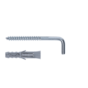 Hmoždinka univerzální6.0x30 s vrutem 4.0x40 s rovným hákem