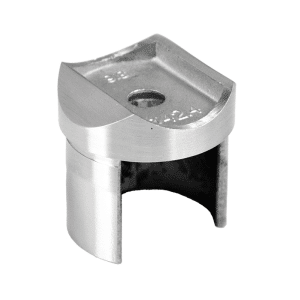 Přechod (ø 42,4x1,5 mm) na madlo EB1-HM42 a trubku D: 42,4 mm, lepený spoj, broušená nerez K320 / AISI304