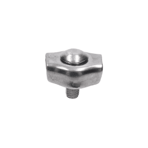 Lanová svorka, simplex pro lanko ø 4 mm, broušená AISI 304