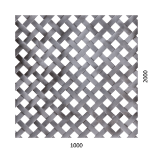 Děrovaný plech - tkanina Fe, díra: 10x10 mm, rozteč: 18 mm  (1000x2000x1,0 mm)