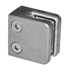 ZAMAK svorka skla plochá (45x45x26mm) materiál: slitina AL / ZN, bez povrchov