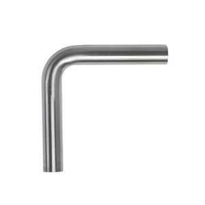 Úhelník (90°, 2x vnitřní závit M6, ø 12 mm L: 75x75 mm), broušená nerez K320 / AISI304