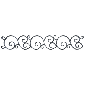 Kovářský ornament H 970 x L 170 mm, 16 x 8 mm