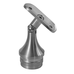 Držák madla s kloubem na trubku ø 42,4 mm (69x64 mm), broušená nerez K320 / AISI304