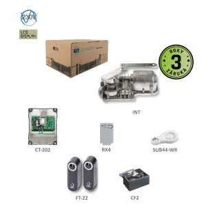 UNDERKIT podzemný pohon pre jednokrídlovú  bránu do 3m / krídlo so základovou krabicou 1x CF, 1x INT, 1x CT-202, 1xRX4, 1 pár FT-32, 1x SUB-44WR