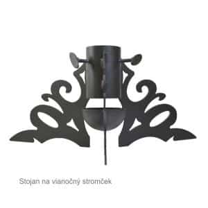 Stojan na vánoční stromeček MODERN, černý, 500x500x230mm