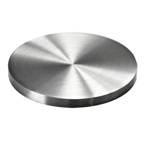 Ukončení-krytka (ø 80mm / H: 6mm), broušená nerez K320 / AISI304