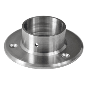 Příruba spodní (ø 100 mm) na trubku ø 48,3 mm, broušená nerez K320 / AISI304