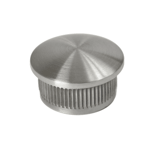 Ukončení - zátka na trubku ø 25x2,0 mm, plný materiál, broušená nerez K320 / AISI304