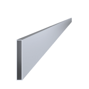 Al jekl 140 x 20 x 2 x 6000 mm, bez povrchové úpravy