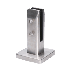 Nerezové vrchní kotvení pro skleněnou výplň od 10mm do 12mm, broušená nerez K320 /AISI316