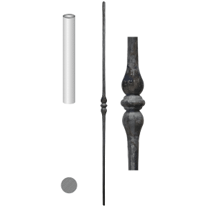 Kovaná tyč JS1, H-1025 mm, ø14mm