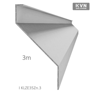 Z-profil lamela 3000mm, pozink s vyztuženou hranou 10mm