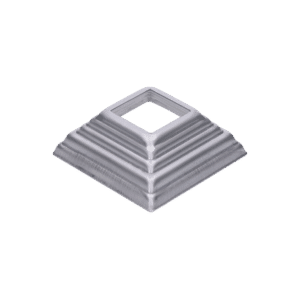 Krytka plechová 80 x 80 x 29 díra 32x32mm